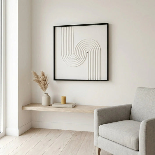 H10017  Abstract Flow Texture Wall Art - Hussainor.com