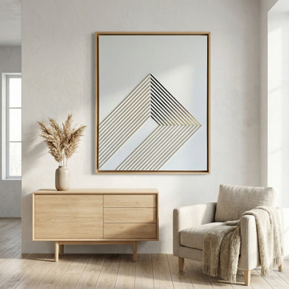 H10014  Abstract Flow Line Texture Wall Art - Hussainor.com