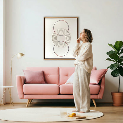 H1009  Soft Aesthetic Circle Wall Art - Hussainor.com